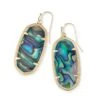 Elle Gold Drop Earrings In Abalone Shell -Kendra Scott 842177024041 00 default lg