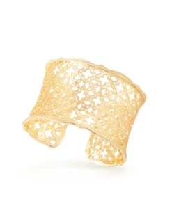 Candice Gold Cuff Bracelet In Gold Filigree Mix -Kendra Scott 842177132937 01 default lg