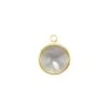 Radial Disc Gold Charm In Gray Illusion -Kendra Scott C2223 4217704489 front lg