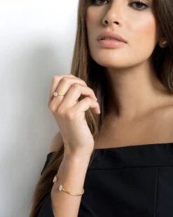 Isa Ring In Pave Diamond And 14k Yellow Gold -Kendra Scott ISAYLWGLD 1 default lg