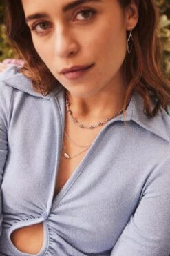 Elongated Abbie Open Frame Earrings In Silver -Kendra Scott KS SPR22 DAY1 0150