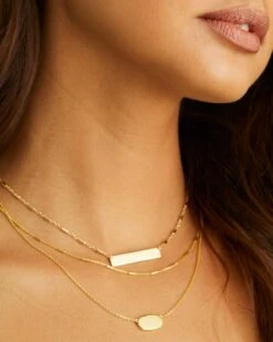 Allison Pendant Necklace In 18k Yellow Gold Vermeil -Kendra Scott Kendra Scott Allison Pendant Necklace Gold Vermeil 01
