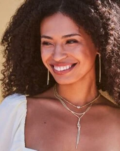 Annie Y Necklace In Gold -Kendra Scott Kendra Scott Annie Y Necklace Gold 00