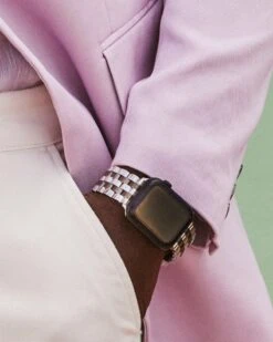 Beck 5 Link Watch Band In Two Tone Gunmetal Stainless Steel -Kendra Scott Kendra Scott Beck Link Watch Gunmetal Stainless Steel 00