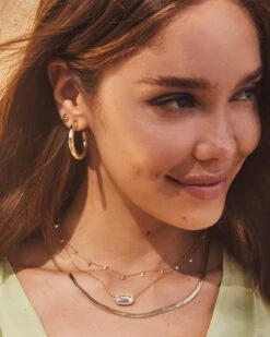 Colette Hoop Earrings In Gold -Kendra Scott Kendra Scott Colette Hoop Earring Gold 00