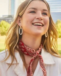 Danielle Gold Convertible Link Earrings In Ivory Mother-of-Pearl -Kendra Scott Kendra Scott Danielle Link Earrings Ivory MOP Gold 00