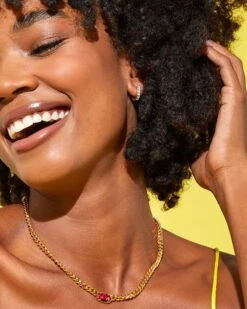 Davie 18k Gold Vermeil Huggie Earrings In White Topaz -Kendra Scott Kendra Scott Davie Huggie Earring Pave Gold Vermeil 00