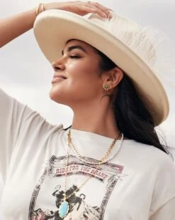 Dryden Vintage Gold Stud Earrings In Variegated Turquoise Magnesite -Kendra Scott Kendra Scott Dryden Stud Earring Variegated Turquoise Magnesite Gold 00