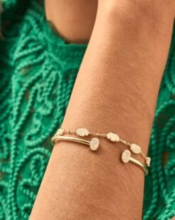 Emilie Bracelet Set Of 2 In Iridescent Drusy -Kendra Scott Kendra Scott Emilie Bracelet Set Iridscent Drusy Gold 00