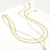 Cross Necklace Layering Set In Gold -Kendra Scott Kendra Scott July Necklace Bundle 5 Gold 00
