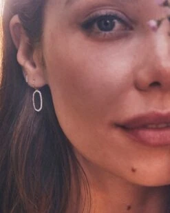 Lee 14k Yellow Gold Open Frame Earrings In White Diamond 8 Lee 14k Yellow Gold Open Frame Earrings In White Diamond -Kendra Scott Kendra Scott Lee Open Frame Earring Yellow Gold 01