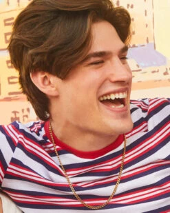 Curb Chain Necklace In 18k Oxidized Yellow Gold Vermeil -Kendra Scott Kendra Scott Mens Curb Chain Necklace Oxidized Gold 00