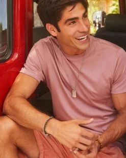 Dog Tag Necklace In Oxidized Sterling Silver -Kendra Scott Kendra Scott Mens Dog Tag Necklace Oxidized Silver 01