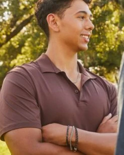 Kenneth Oxidized Sterling Silver Corded Bracelet In Black -Kendra Scott Kendra Scott Mens Kenneth Bracelet Black Paracord 00