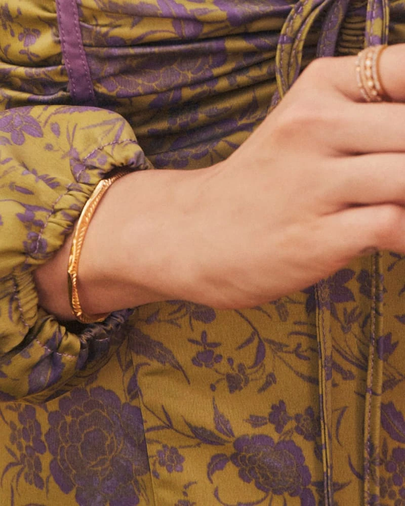 Sophee Cuff Bracelet In 18k Gold Vermeil 4 Sophee Cuff Bracelet In 18k Gold Vermeil - Image 2