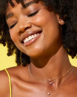 Stella 14k Yellow Gold Stud Earrings In White Diamond -Kendra Scott Kendra Scott Stella Stud Earring Yellow Gold 00