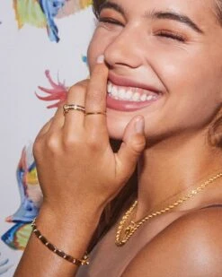 Tia 18k Gold Vermeil Band Ring In White Sapphire -Kendra Scott Kendra Scott Tia Band Ring Gold Vermeil 00 1