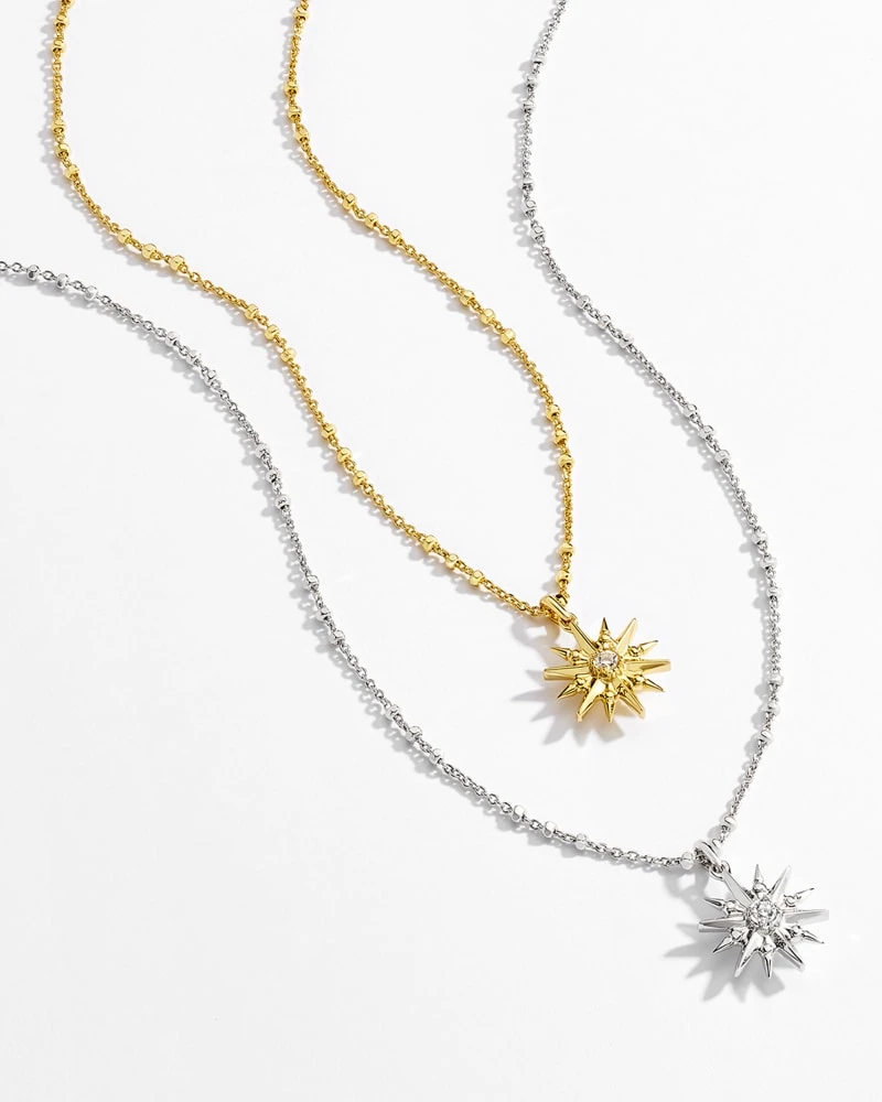 Star Charm Pendant Necklace In Gold 4 Star Charm Pendant Necklace In Gold - Image 2