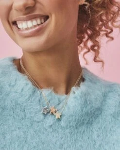 Jae Star Silver Pendant Necklace In Platinum Drusy 8 Jae Star Silver Pendant Necklace In Platinum Drusy -Kendra Scott kendra scott 0010 jae star pendant necklace