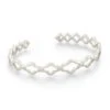 Abbie Cuff Bracelet In Silver -Kendra Scott kendra scott abbie cuff bracelet rhodium 00 lg