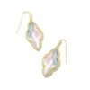 Abbie Gold Drop Earrings In Dichroic Glass -Kendra Scott kendra scott abbie drop earrings gold dichroic glass 00