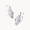 Abbie Drop Earrings In Silver -Kendra Scott kendra scott abbie drop earrings rhodium silver 00 lg