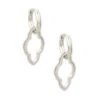 Abbie Convertible Huggie Earrings In Silver -Kendra Scott kendra scott abbie huggie earrings rhodium 00 lg