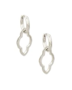 Abbie Convertible Huggie Earrings In Silver
