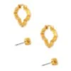 Abbie Stud & Huggie Earrings Set In Vintage Gold -Kendra Scott kendra scott abbie stud and huggie set earring vintage gold 00 lg