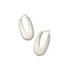 Adeline Hoop Earrings In Silver 1 Adeline Hoop Earrings In Silver -Kendra Scott kendra scott adeline hoop earrings rhodium 01