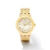 Alex Gold Tone Stainless Steel 35mm Diamond Dial Watch In Ivory Mother-of-Pearl -Kendra Scott kendra scott alex 35mm diamond dial watch gold ivory mop 00