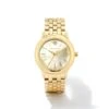 Alex Gold Tone Stainless Steel 35mm Watch In Ivory Mother-of-Pearl -Kendra Scott kendra scott alex 35mm watch gold ivory mop 00