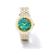 Alex Two Tone Stainless Steel 35mm Watch In Abalone -Kendra Scott kendra scott alex 35mm watch gold stainless abalone shell 00