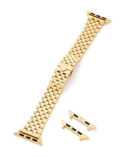 Alex 5 Link Watch Band In Gold Tone Stainless Steel -Kendra Scott kendra scott alex 5 link watch band gold 01
