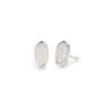 Amelee Earrings In Pave Diamond And 14k White Gold 2 Amelee Earrings In Pave Diamond And 14k White Gold -Kendra Scott kendra scott amelee stud white gold white diamond 00