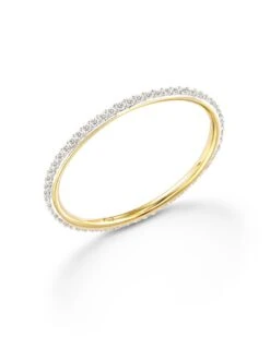 Angelina 14k Yellow Gold Band Ring In White Diamond -Kendra Scott kendra scott angelina band ring 14k yellow gold white diamond 01 lg