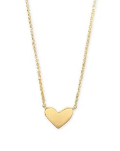 Ari Heart Pendant Necklace In 18k Gold Vermeil