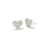 Ari Silver Pave Crystal Heart Earrings In White Crystal 1 Ari Silver Pave Crystal Heart Earrings In White Crystal -Kendra Scott kendra scott ari pave crystal heart earrings rhodium white cz 00