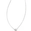Audrey 14k White Gold Pendant Necklace In White Diamond, .25ct 2 Audrey 14k White Gold Pendant Necklace In White Diamond, .25ct -Kendra Scott kendra scott audrey pendant necklace 14k white gold .25ct diamond 00