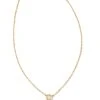 Audrey 14k Yellow Gold Pendant Necklace In White Diamond -Kendra Scott kendra scott audrey pendant necklace 14k yellow gold 07ct diamond 00