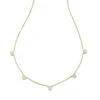 Audrey 14k Yellow Gold Strand Necklace In White Diamond -Kendra Scott kendra scott audrey strand necklace 14k yellow gold wt diamond 00