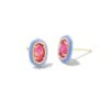 Barbie™ X Kendra Scott Gold Emilie Stud Earrings In Pink Iridescent Glitter Glass 2 Barbie™ X Kendra Scott Gold Emilie Stud Earrings In Pink Iridescent Glitter Glass -Kendra Scott kendra scott barbie emilie stud earrings gold pink iridescent glitter glass 00