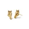 Beau Stud Earrings In Vintage Gold -Kendra Scott kendra scott beau horse stud earrings vintage gold 00