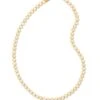 Carmen Gold Tennis Necklace In White Crystal -Kendra Scott kendra scott blake tennis necklace gold white cz 00