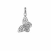 Breast Cancer Butterfly Charm In Vintage Silver -Kendra Scott kendra scott breast cancer butterfly charm vintage silver 00 lg