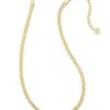 Brielle Chain Necklace In Gold -Kendra Scott kendra scott brielle chain necklace gold 01