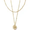 Brielle Multi Strand Necklace In Gold