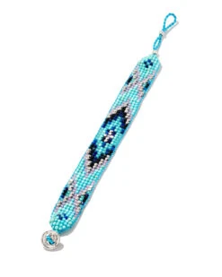 Britt Silver Beaded Bracelet In Turquoise Mix 8 Britt Silver Beaded Bracelet In Turquoise Mix -Kendra Scott kendra scott britt beaded bracelet rhodium turquoise mix 01