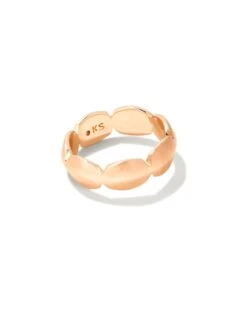 Brooke Band Ring In Rose Gold
