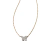 Butterfly 14k Yellow Gold Pendant Necklace In White Diamond -Kendra Scott kendra scott butterfly pendant necklace 14k yellow gold white diamond 00 lg